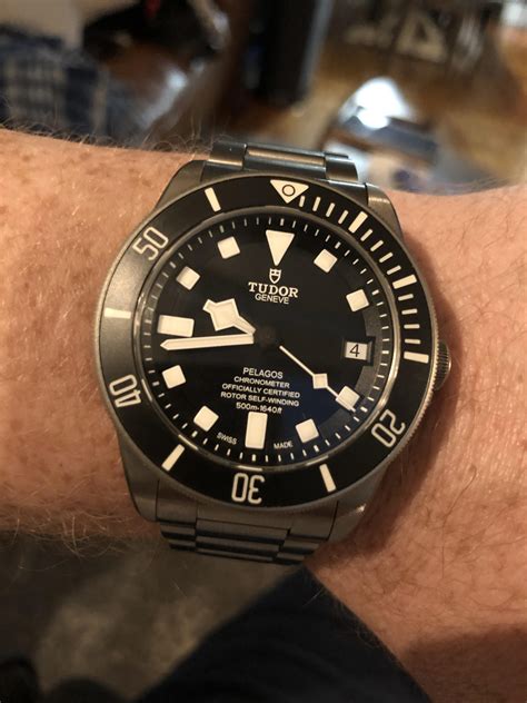 tudor pelagos wrist.